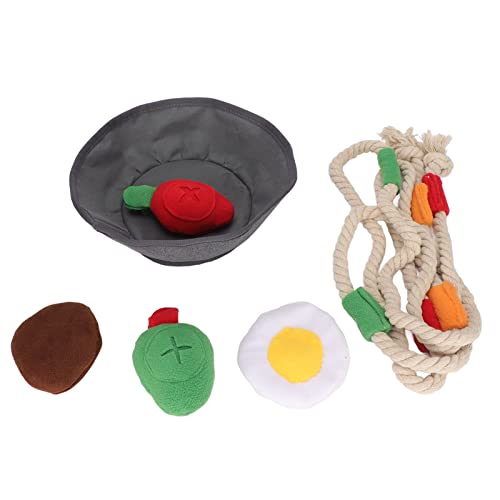 Qukaim Quietschendes Plüsch-Hundespielzeug, quietschendes Plüsch-Hundespielzeug, bissfest, gefüllt, quietschendes Spielzeug für Zahnreinigung und Langeweile, ideales Kauspielzeug für Welpen von Qukaim