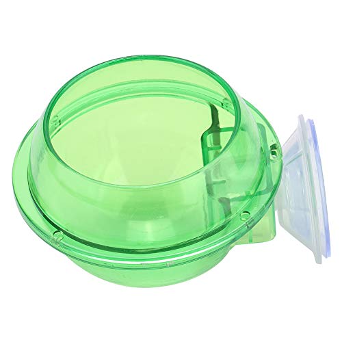 Qukaim Reptilien Feeder Kunststoff Transparent Reptilien Saugnapf Feeder Bowl Eidechse und Chamäleon Schüssel für Gecko, 10cm Durchmesser, Leicht zu reinigen, Ideal für Reptilienfütterung von Qukaim