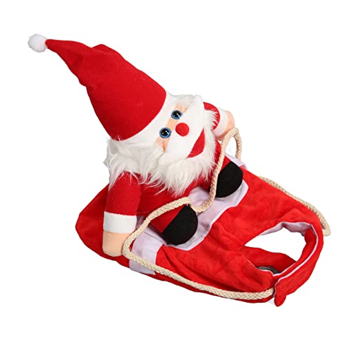 Qukaim Santa Pet Kleidung Hund Weihnachten Mantel Plüsch Warm Santa Kostüm für Kleine Mittlere Große Hunde und Katzen Stilvolles Haustier Cosplay Outfit XXL Größe von Qukaim