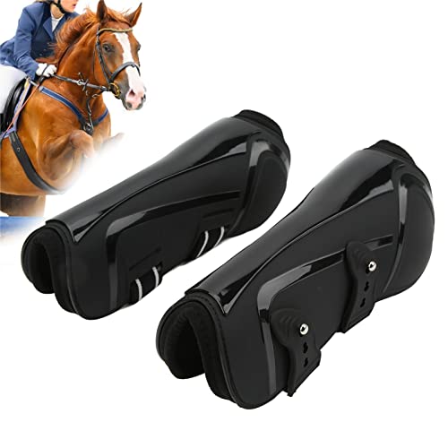 Qukaim Secure Horse Beinschutz Pferdebeingamaschen Neoprenhülle Elastischer Sehnenschutz für Blutgefäße Schwarz XL von Qukaim