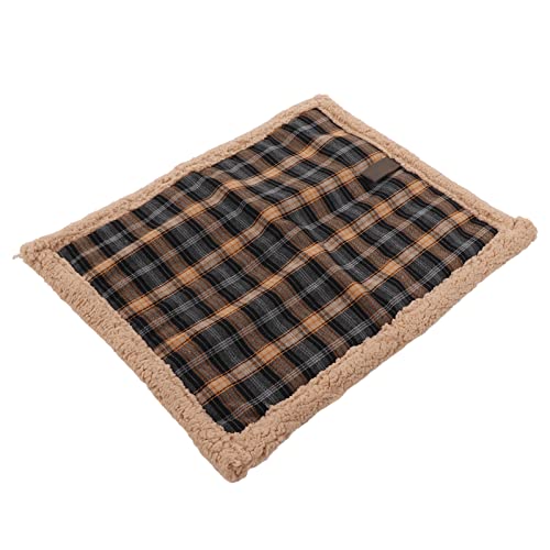 Qukaim Selbstheizende Hundeunterlage, selbstwärmende Thermomatte, weiche, waschbare Lammwolle, Haustiermatte für Hunde und Katzen, selbstheizende Hundeunterlage, 61 x 45,7 cm, ideal für den von Qukaim