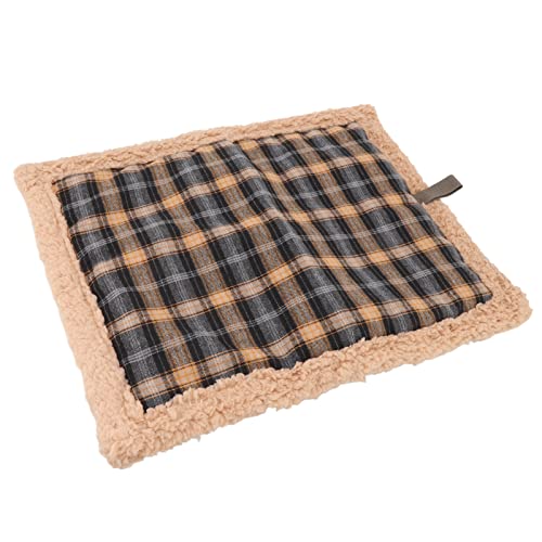 Qukaim Selbstwärmendes Katzenbett, selbstwärmendes Haustierkissen, Plüsch, wasserdicht, waschbar, selbstheizende Katzen- und Hundematte für Haustiere, 40 x 30 cm von Qukaim