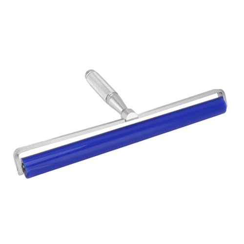 Qukaim Staubentfernung Sticky Roller Haar Sticky Roller, 35.6 cm Manuelles Silikon Staubentfernungswerkzeug für Haus und Werkstatt, Fusselrolle für Schmutz- und Staubreinigung, Anti-Rutsch-Design von Qukaim