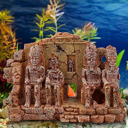 Qukaim Steingarten-Ornament aus Kunstharz, künstlicher Steingarten, Aquarium-Ornament, dekoratives Handwerk für Aquarium und Terrarium, realistisches Steingarten-Design, ideal für Wasserhintergründe von Qukaim