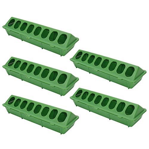 Qukaim Vogelfuttertrog Vogelfuttertrog, 5 Set Verdicken Hängende Feeder Bowl Boxen, 300 x 125 x 80 mm, Vogelfutterbox und Futterbehälter für Vogelkäfigbedarf von Qukaim