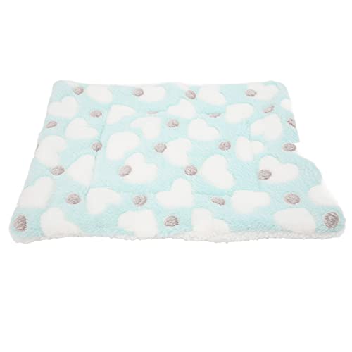 Qukaim Weiches Hamsterbett Hamster Warm Fleece Pad, Weiche Winter Schlafunterlage für Hamster, Kaninchen, Chinchillas, 30 x 25 cm, Bequemes Kleintierbett, Grün von Qukaim