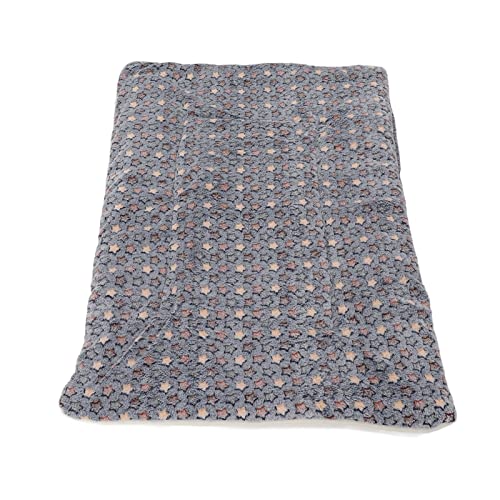 Qukaim Welpenschlafmatte Hundekäfigschutz Abdeckung, wasserdicht, staubdicht, Oxford-Tuch, Haustierzwinger-Abdeckung mit Aufbewahrungstasche, 61,6 x 43,7 x 48 cm, Braun Plaid + Haustierdecke Flanell, von Qukaim