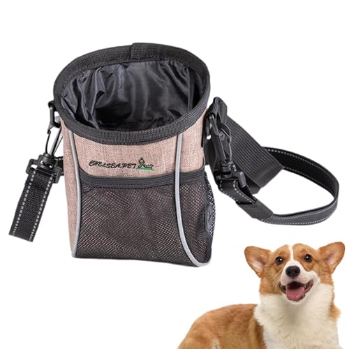 Qumiuu Hundetrainings-Snacktasche, Hundetrainingstasche - Outdoor-Hundetrainingstasche, Taillen-Oxford-Beutel - Verstellbarer Gürtel-Design, Hundetrainingstasche, Kotbeutelspender, tragbar für von Qumiuu