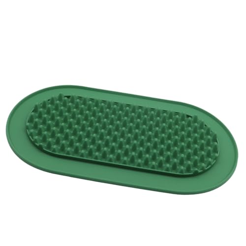 Qumiuu Leckpad für Hunde, Leckmatte für Hunde, Anti-Erstickungs-Silikon-Leckmatte für Haustiere, langsames Futtertablett, Anti-Kipp-Slow-Feeder-Hundenäpfe, Hundespielzeug zum Baden, Pflegen und von Qumiuu