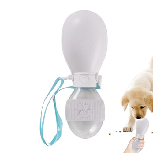Qumiuu Reise-Wassernapf für Hunde, tragbare Hundewasserflasche,Auslaufsichere Wasserflaschen für Hunde zum Spazierengehen, Wasserspender für Welpen | Abnehmbare Hunde-Reisewasserflasche, Hundeflasche, von Qumiuu