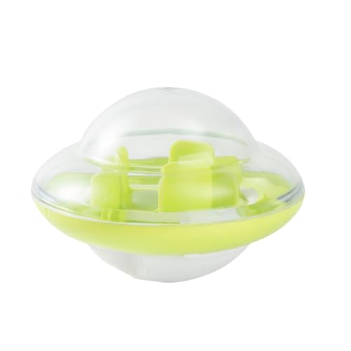 Qumiuu Slow Feeder Napf,Slow Feeder Katzennapf | Haustierspielzeug, langsamer Fressball in UFO-Form - Hundefutter-Puzzle-Futterspender, Katzenfressnapf, Futternapf, Welpenspielzeug für Trocken-, Roh- von Qumiuu