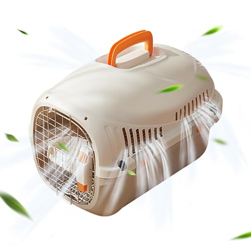 Qumiuu Transportbox für Haustiere, Transportbox für Haustiere - Autotransport-Tragekäfig | Tragbare, stressfreie Tragetasche, waschbare und abnehmbare robuste Katzentasche für Flugzeuge und einfachen von Qumiuu