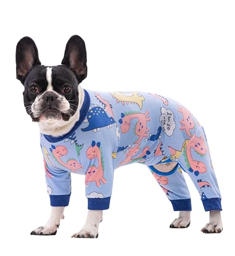 Hunde-Genesungsanzug für Chirurgie, für kleine und mittelgroße Hunde, niedlicher weicher Hunde-Pyjama, Alternative zur Verhinderung von Lecken, Genesungsanzug, für Damen und Herren, Größe L, von Qunaawa