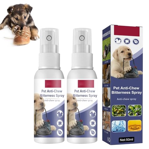 Anti Kau Spray für Hunde 2 pcs,Anti Kau Spray für Katzen, Anti Kau Spray Hund, nti Kau Spray für Hunde & Katzen, Kaustopp für Haustieren, Anti-Kratz-Spray für Katze Hund Effektiver Kaustopp Bei Möbel von Qunkun