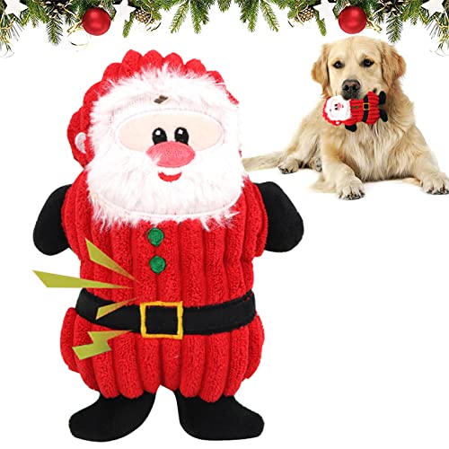 Qunkun Hund Weihnachten Spielzeug,Hundespielzeug, Dog Christmas Toy,Squeaky Spielzeug Hund Weihnachten, Weihnachten Haustier Hund Spielzeug,Hundespielzeug, Interaktive Kauen Spielzeug von Qunkun