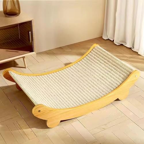 50 x 32 cm 2-in-1 Sisalbett und Brett – Sisal-Katzenkratzrampe, Sisal-Katzenkratzbrett-Pad, Kratz-Lounge-Katzenbett, Sisal-Pad Kratzbett, gewebte Sisal-Kratzmatte, Katzenliege für Katzen von Qurygin