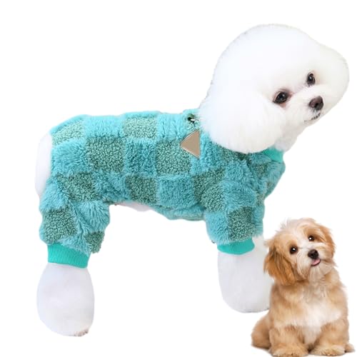 Qurygin Hundejacke Winter | Warme vierbeinige kleine Hundejacke mit D-Ring | Hunde-Fleeceweste für kleine Hunde, Hundekleidung, Fleece-Hundepullover für kaltes Wetter von Qurygin