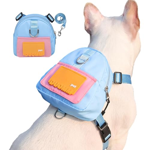 Qurygin Hundesattel – Satteltasche Rucksack Hundetrage Leckerli-Tasche – Hundesattel Rucksack Geschirr für Hunde zu tragen, bequem für Reisen, Laufen, Camping von Qurygin