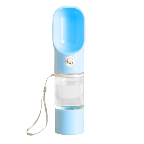 Qurygin Hundewasserflaschenspender, Wasserflasche für Hunde | 2-in-1 tragbarer Welpen-Wasserspender mit Futterspender | Auslaufsichere Reise-Hundewasserflasche für Haustiere im Freien, beim von Qurygin