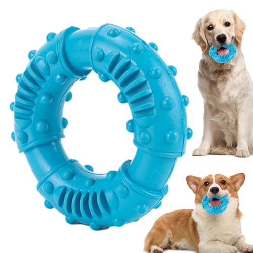 Qurygin Kauspielzeug für Welpen zum Zahnen, Kauspielzeug für Hunde,Bissfester Beißring für Hunde | Haustier-Puzzlespielzeug mit Donut-förmigem Design für kleine und mittelgroße Hunde zum IQ-Training von Qurygin