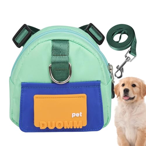 Qurygin Rucksack für Hunde zum Tragen: Satteltasche, Rucksack, Hundetragetasche, Leckerli-Tasche | Hundesattel-Rucksackgeschirr für Hunde, bequem für Reisen, Laufen, Camping von Qurygin