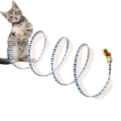 Qutalmi Katzenspielzeug für den Innenbereich | Katzentunnel, röhrenförmiges Katzenspielzeug,Zusammenklappbares Pet Tube Interaktives Spielspielzeug mit Ball, Pet Adventure Tunnelspielzeug für Hunde, von Qutalmi