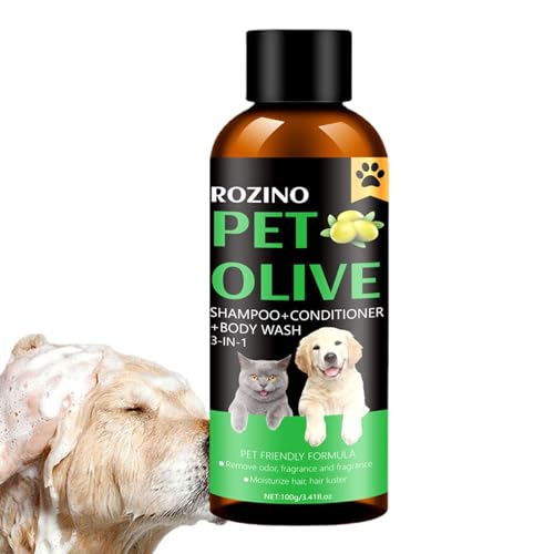 Hunde-Körperwäsche - Geruchsbeseitigendes Hundeshampoo | Pflegezubehör, Geruchsentfernungs- und Hundespray-für stinkende Hunde und Welpen, 100 g Quzente von Quzente