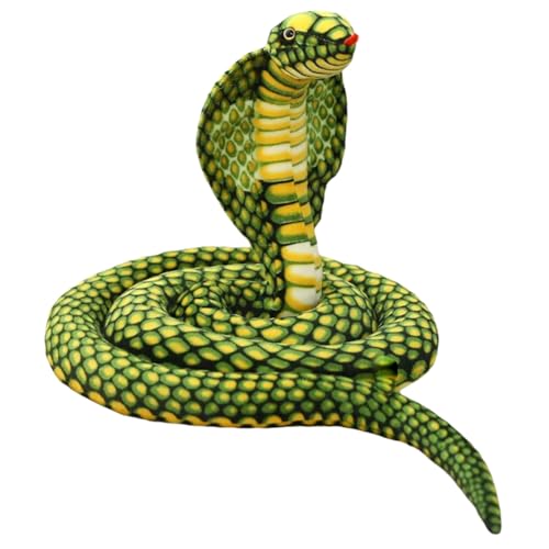 Qweradr Simulationspuppe, Plüschtier, Lange Python-Puppe, Stoffpuppe, Tierkreiszeichen, Aufgerollte Schlange, Gefälschte Schlangen-Requisiten, 80 cm von Qweradr