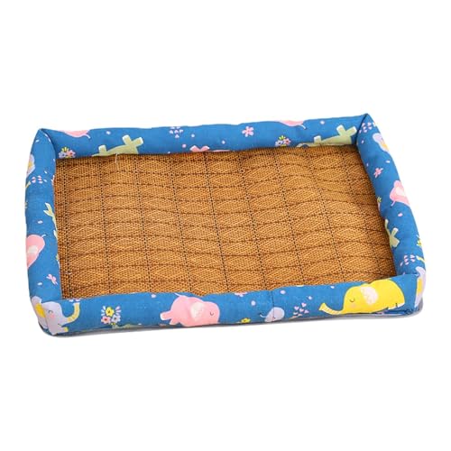 Qyljeiwred Ice Pad Isomatten, wasserdichte Katze Eiskissen & Matte, -Struktur Katze Rattan Matte Atmungsaktiv Anti-Kratzer für Katzen oder Hunde von Qyljeiwred