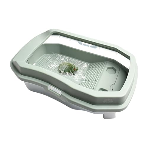 Qyljeiwred Turtle Tank Aquarium - Turtle Habitat Baby Turtle Tank - Turtle Habitat with Basking, Multi Functional Areas for Turtles, Crayfish Crab and Lizard von Qyljeiwred