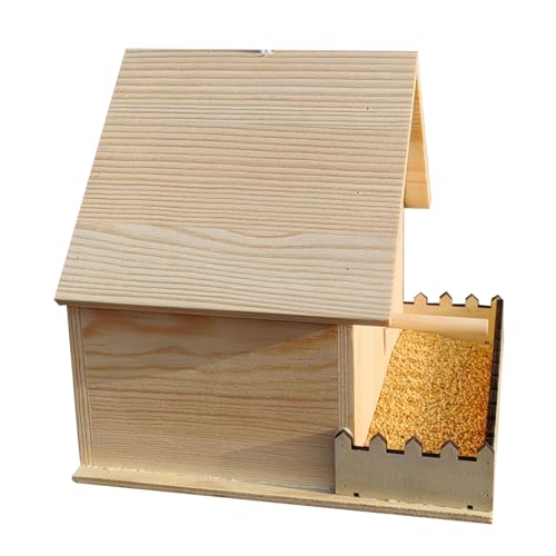 Qyljeiwred Vogel-Nistkasten | Vogelkästen zum Nisten | belüfteter natürlicher Warmer Dachkoffer mit Sitzstange für den Außenbereich, Terrasse, Obstgarten, Park, Garten, See, Weinberg, Schulhof Qyljeiwred Vogel-Nistkasten | Vogelkästen zum Nisten | belüfteter natürlicher Warmer Dachkoffer mit Sitzstange für den Außenbereich, Terrasse, Obstgarten, Park, Garten, See, Weinberg, Schulhof von Qyljeiwred