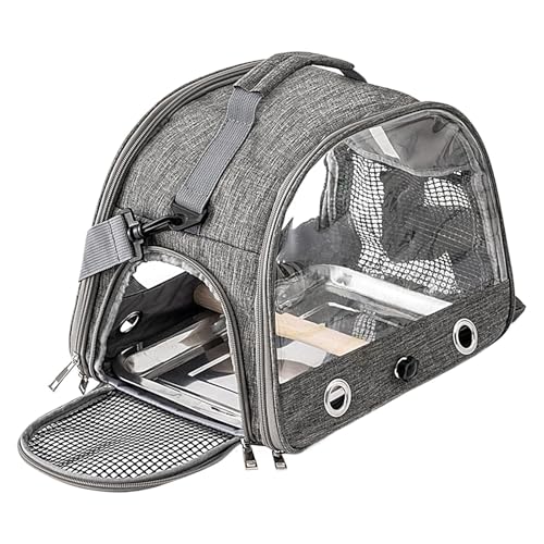 Qyljeiwred Vogelreisetasche – Sittich-Tragetasche | Tier-Outdoor-Reisekäfig, atmungsaktiver Schutzrucksack für Wellensittiche, Sittiche, Gentoo- , Conures von Qyljeiwred