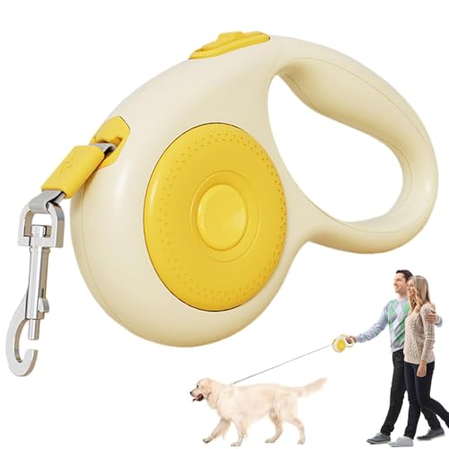 Dog Retractable Lead with Anti-Slip Handle, Heavy Duty Extension Leash for Small and Large Dogs, Weatherproof Pet Lead for Comfortable and Safe Walks Outdoors Active Pets and Walks von Qzdtue