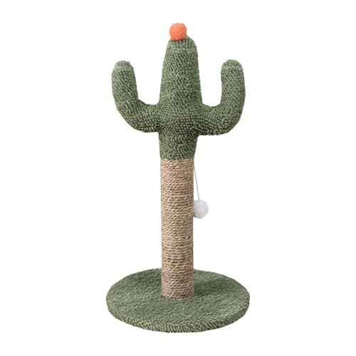 Niedliche Katzenkratzer, Green Post 60 x 30 x 30 cm, vertikale Natur-Katzen-Scratchpoles, stabile Nagelpfosten für alle Indoor-Kitten, Sturdy und lustiges Spielzeug von Qzdtue