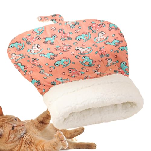 Plush Cat Sleeping Bag, Winter Plush Bed Pet Cat Sleeping Bag, Autumn Kitten Leisure Mat, Soft Indoor Cats Resting Bed, Warming Pad Sack for Cats, Cat Sleeping Bag for Sofa, Window Sill Pet Bed von Qzdtue