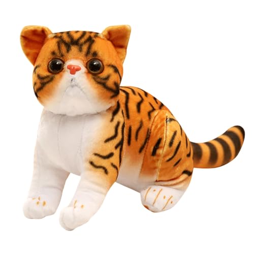 Qzdtue Cat Stuffed Animal, Cute Kitten, Soft Doll Plush Toy, Entzückendes Katzenspielzeug, 25,6 cm, ideal für die Dekoration von und Mädchen, Zimmerdekoration von Qzdtue