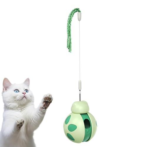 Qzdtue Cat Wobble Treat Toy, Indoor Cat Teaser Toy, Interactive Wobble Ball, Treat Dispensing Toy, Slow-Feeding Cat Toy, Cat Entertainment Toy, Cat Teaser Ball, Cat Feeding Ball, Indoor Cat Play Toy von Qzdtue