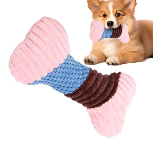 Qzdtue Creative Dog Chew Toys for Teething Puppies, Soft Stuffed Toys with Squeaky Sound, Interactive Playtime for Dogs of Healthy Play von Qzdtue