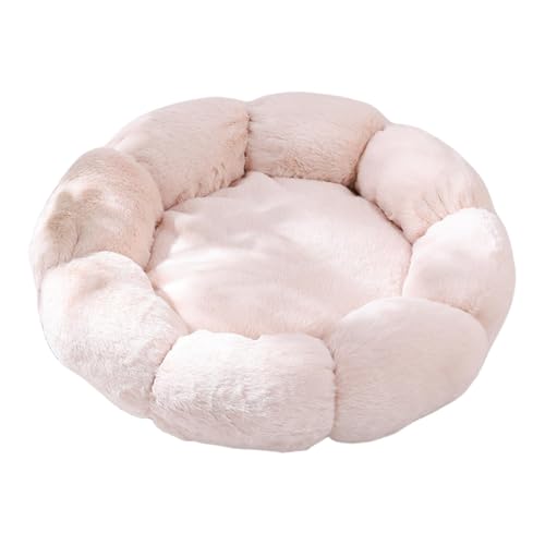 Qzdtue Warm Cat Beds, Flower Shaped Soft Cat Cave, Plush Cat Bed for Small Cat and Indoor Dogs, Calming Nest, washable Pet Bed for Relaxing and Sleeping, Cozy Hideaway for Cats von Qzdtue