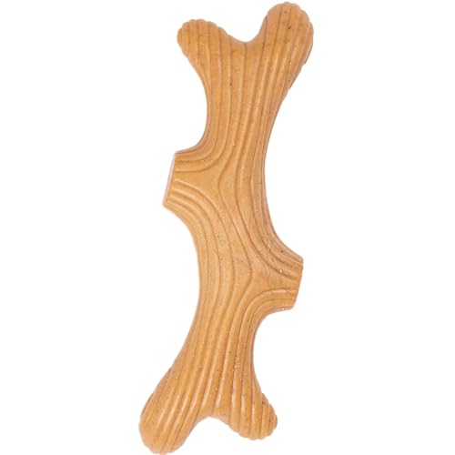 Qzdtue Wooden Dog Chew Toy, Bread Knot Teething Toy, Dog Teething Chew, Puppy Kauspielzeug, Kauspielzeug für große Hunde, Hundespielzeug für große Hunde, Hundespielzeug zum Reinigen von Teeth, von Qzdtue