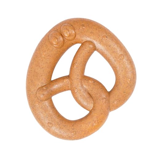 Qzdtue Wooden Dog Chew Toy, Bread Knot Teething Toy, Dog Teething Chew, Puppy Kauspielzeug, Kauspielzeug für große Hunde, Hundespielzeug für große Hunde, Hundespielzeug zum Reinigen von Teeth, von Qzdtue