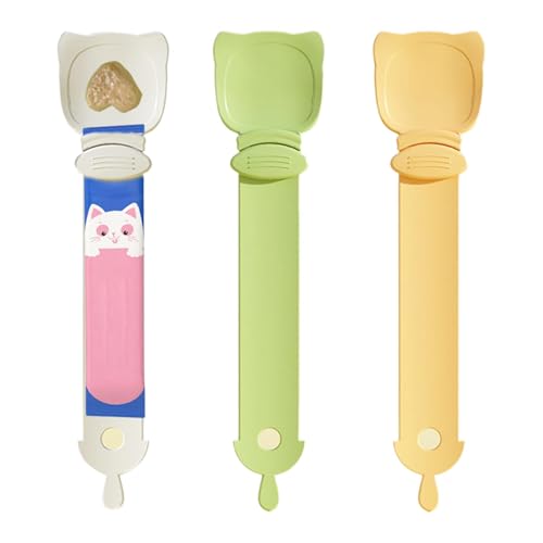 Squeeze Cat Strip Spoon, Cat Food Spender Spoon for Treats, Practical Pet Accessory for Familien und Cat Lovers, Convenient Cat Strip Squeeze Spoon for Easy Feeding, Cat Strip Squeeze Spoon von Qzdtue