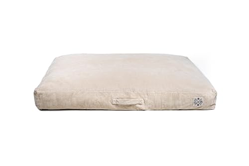 Roth & Bock - The German Pet Brand, Oeko-Tex Standard 100 zertifiziertes orthopädisches Hundebett mit spezieller 3 Schichten-Memory-Foam Füllung - Cord (Rot, M) von R B ROTH & BOCK ····· THE GERMAN PET BRAND