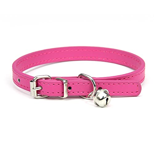 Lederleine Haustier Hundehalsband Sweet Cats Supplies Hundehalsbänder Rosa Hundehalsband Halsband Hundezubehör (Color : Rose red, Size : 1.5cmx30cm) von RAAMKA