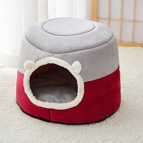 1Pcs Winter Tiefen Schlaf Komfort Katze Bett Kleine Matte Nest Katzen Zelt Gemütliche Höhle Kapsel Kleine Hunde Katzen Haus innen von RAEF