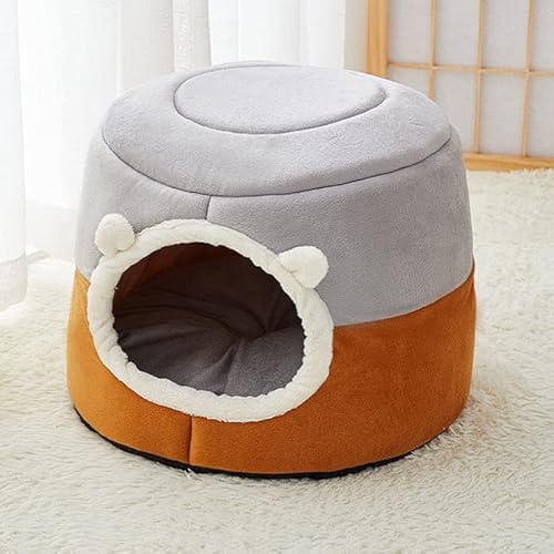 1Pcs Winter Tiefen Schlaf Komfort Katze Bett Kleine Matte Nest Katzen Zelt Gemütliche Höhle Kapsel Kleine Hunde Katzen Haus innen von RAEF