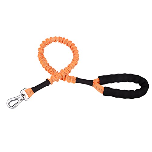 Traktionsleine for Haustiere, reflektierende Streifen verhindern das Herausstürmen, bequemer Griff, Traktionsseil for mittelgroße Hunde – Grün/509 (Color : Orange) von RAHYMA