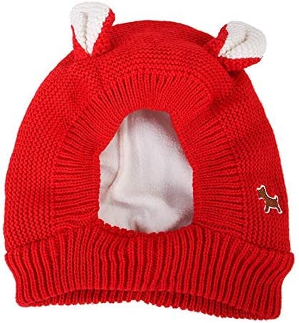 Winter warme gestrickte Haustiermütze Mode Kaninchenohr Design Beanie atmungsaktive süße weiche Welpenmütze gestrickte Snood Winterkopfbedeckung for Hundewelpen Katzenkätzchen / 852 ( Color : 3 ) von RAHYMA