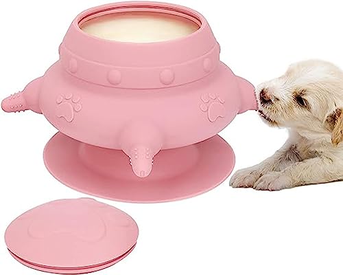 Welpen-Futternapf Für Welpen, 4 Sauger, Welpenflaschen Für Mehrere Welpen, 240 Ml Doggie Bubble Feeder Welpenflaschen (Color : A) von RAMSER