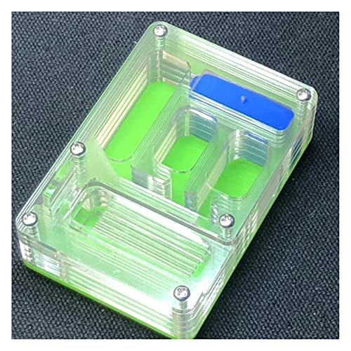 RANARA Ameisenzuchtnest, Ant Farm Display Box, 9 x 66 x 24 mm Ameisenfarm Ameisennest Insekt Ameisennester Villa Pet Mania Haus for Füttern von Insekten (Color : Blue) (Color : Green) von RANARA